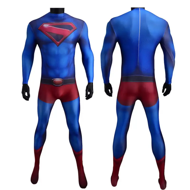 Crisis on Infinite Earths Superman Clark Kent Cosplay Costume Kids Adults