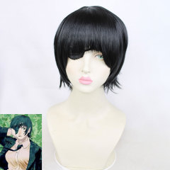 Chainsaw Man Himeno Wig Cosplay Accessory Black