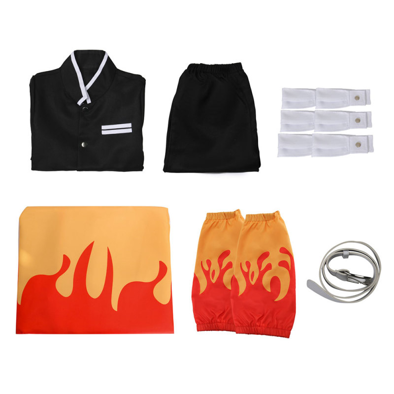 Demon Slayer Kimetsu no Yaiba Rengoku Kyoujurou Cosplay Costume