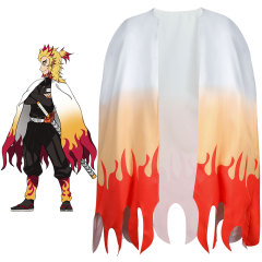 Demon Slayer Kimetsu no Yaiba Rengoku Kyoujurou Cape Cosplay