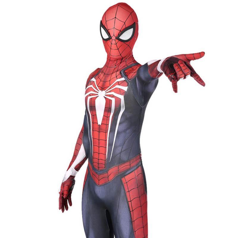 Spiderman PS4 Peter Parker Body Suit Cosplay Costume Adult Kids