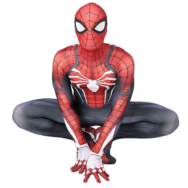 Spiderman PS4 Peter Parker Body Suit Cosplay Costume Adult Kids