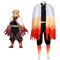 Demon Slayer Kimetsu no Yaiba Rengoku Kyoujurou Cosplay Costume