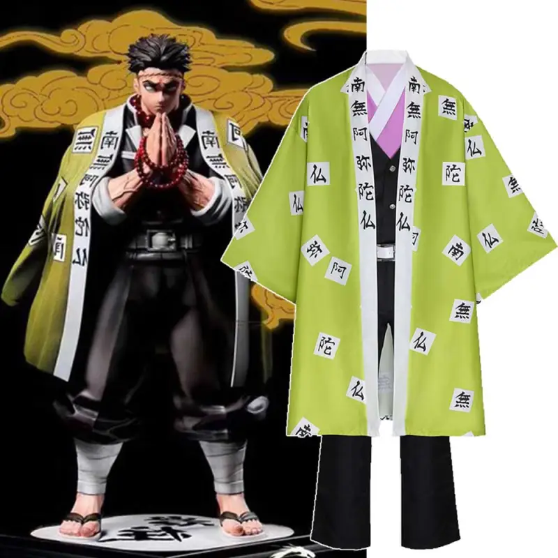 Demon Slayer Kimetsu no Yaiba Gyomei Himejima Cosplay Costume (Ready To Ship)