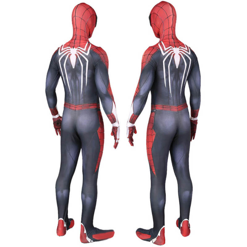 Spiderman PS4 Peter Parker Body Suit Cosplay Costume Adult Kids