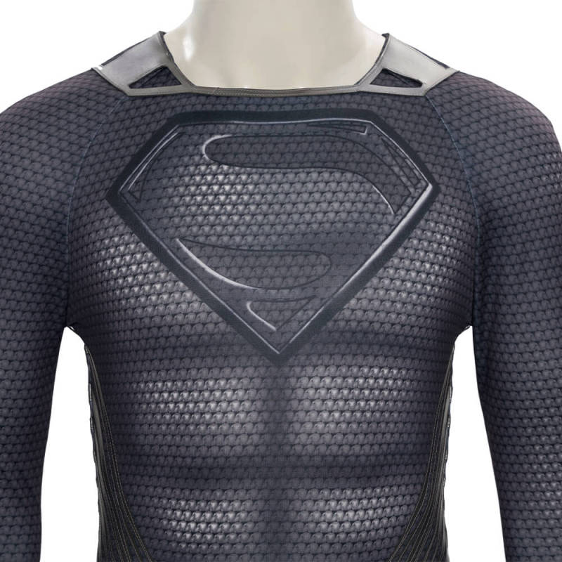 Superman Black Suit Cosplay Costume