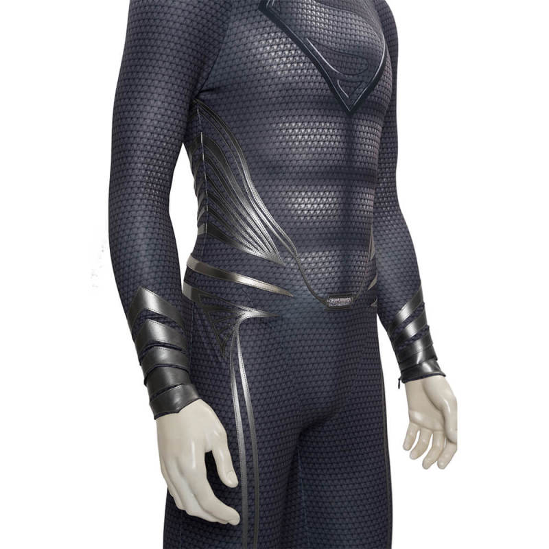 Superman Black Suit Cosplay Costume