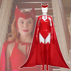 New 2021 Scarlet Witch Wanda Maximoff Cosplay Costume-WandaVision