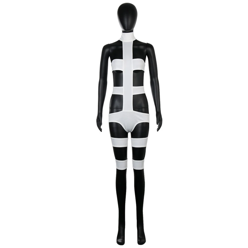 Movie The Fifth 5th Element Leeloo Bandages Cosplay Costume  Jumpsuit-Takerlama
