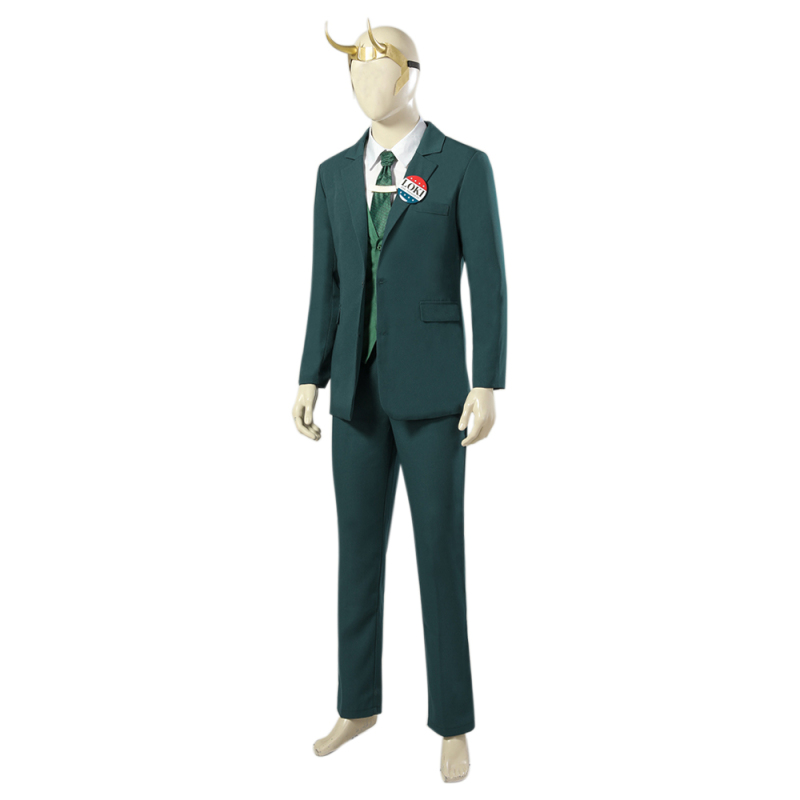 2021 TV Loki Odinson Suit Cosplay Costume