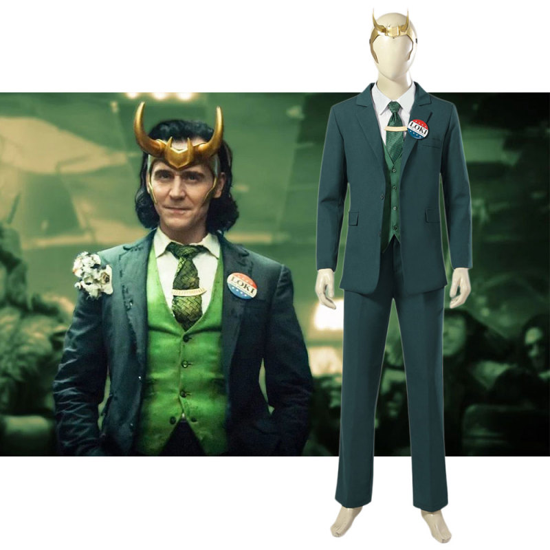 2021 TV Loki Odinson Suit Cosplay Costume