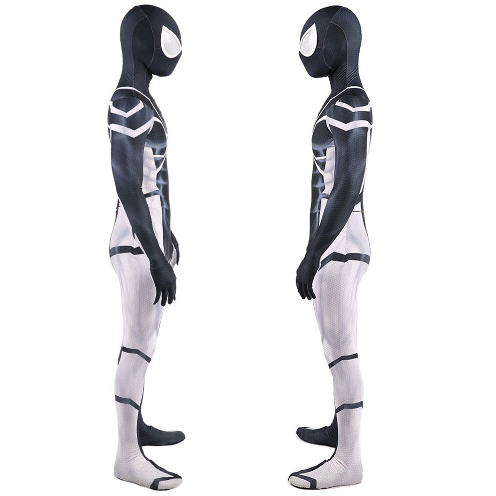 Spiderman Future Foundation Stealth Mode Suit Cosplay Costume Adult Kids