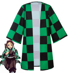 Kids Demon Slayer Kimetsu no Yaiba Kamado Tanjirou Cosplay Cape