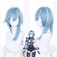 Genshin Impact 1.5 Eula Cosplay Wig Props