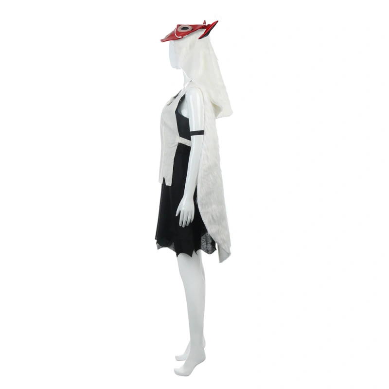 San Wolf Girl Cosplay Princess Mononoke Costume With Mask In Stock-Takerlama