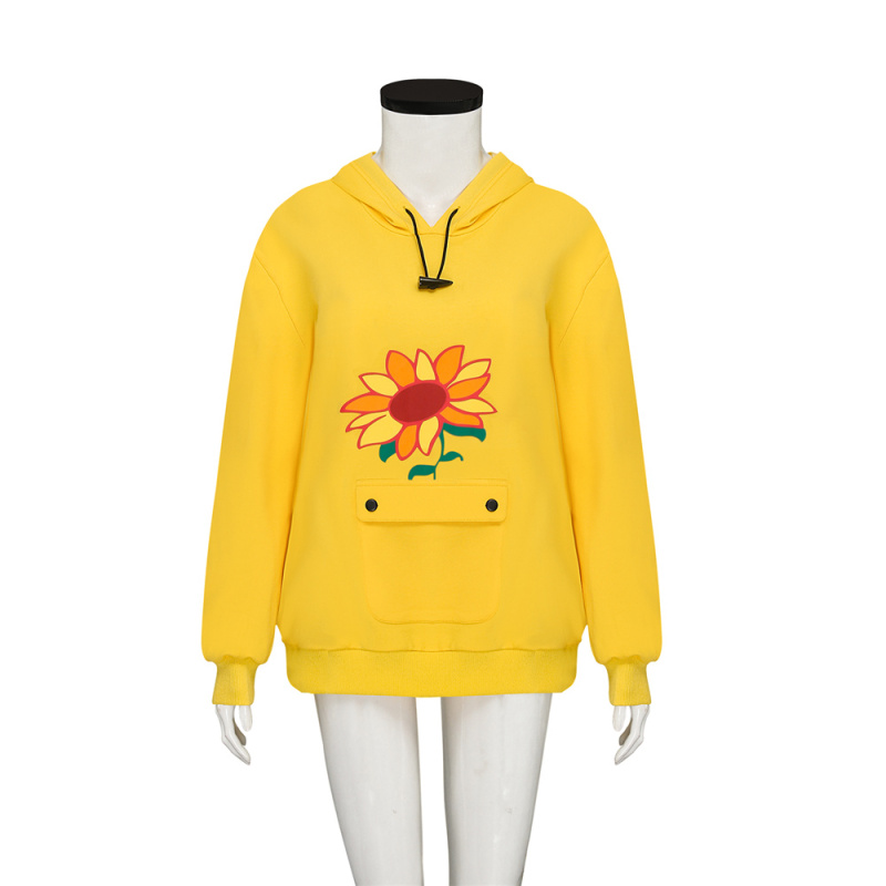 Wonder Egg Priority Ohto Ai Yellow Sunflower Hoodie Homewear Takerlama
