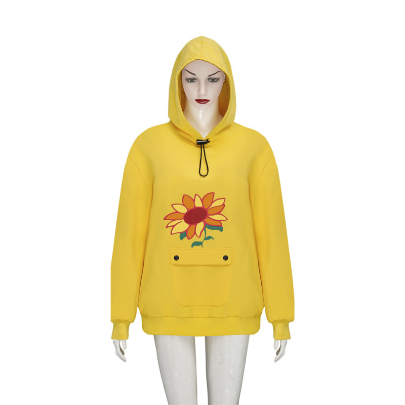 Wonder Egg Priority Ohto Ai Yellow Sunflower Hoodie Homewear Takerlama