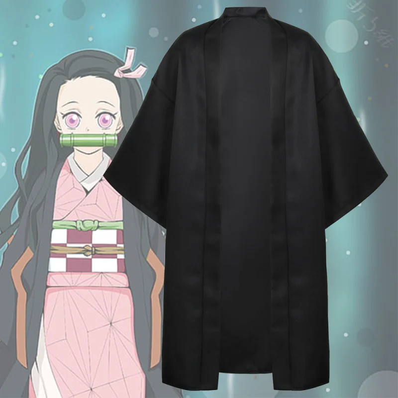 Kids Demon Slayer Kimetsu no Yaiba Nezuko Kamado Cosplay Cape