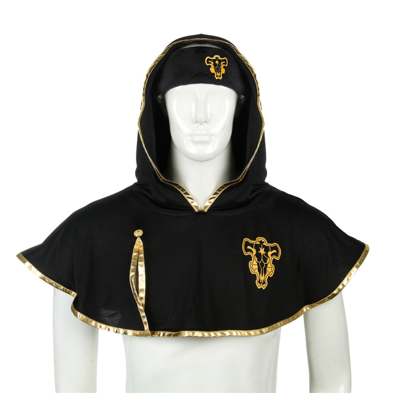 Black Clover Asta Cape Headband Cosplay Costume