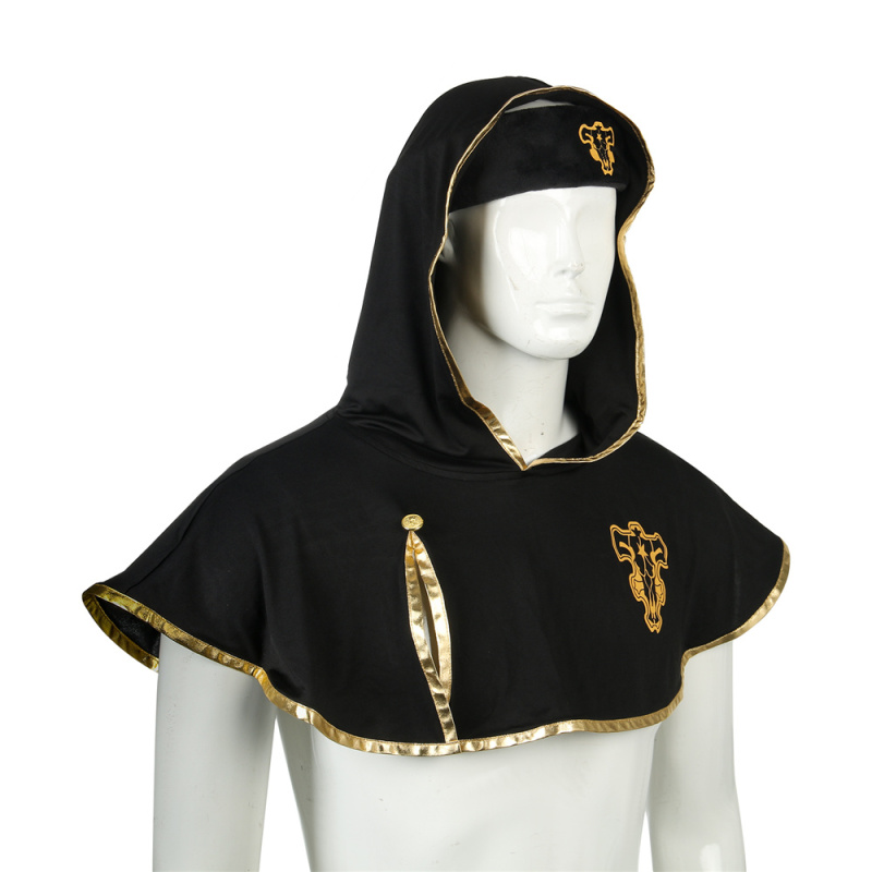 Black Clover Asta Cape Headband Cosplay Costume