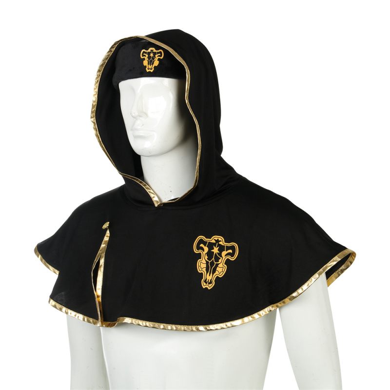 Black Clover Asta Cape Headband Cosplay Costume