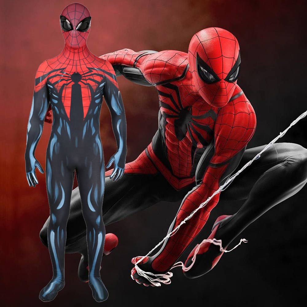 The Superior Spiderman Peter Parker Otto Octavius Cosplay Costume Adults  Kids-Takerlama
