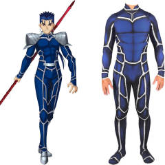 Fate Stay Night Lancer Cu Chulainn Cosplay Costume Adult Kids