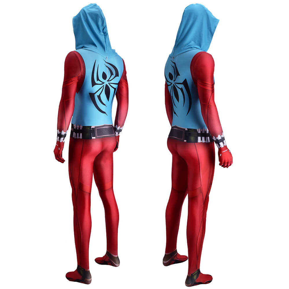 Scarlet Spider Ben Reilly Cosplay Costume Adult Kids