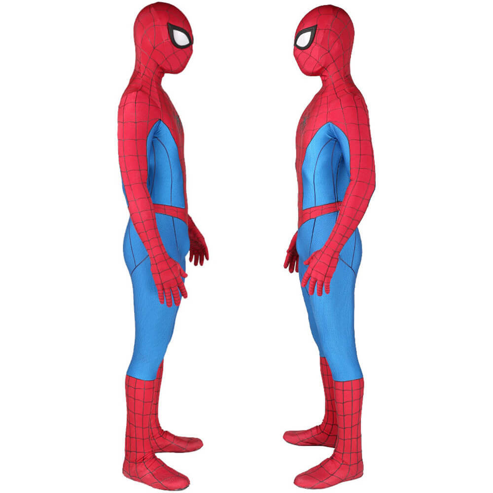Spiderman PS4 Classic Suit Cosplay Costume Adult Kids