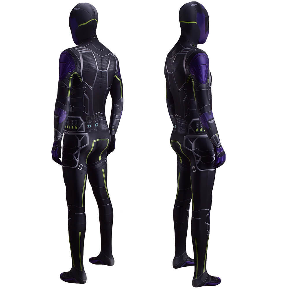 Spiderman Miles Morales PS5 Prowler Aaron Davis Cosplay Costume Adult Kids
