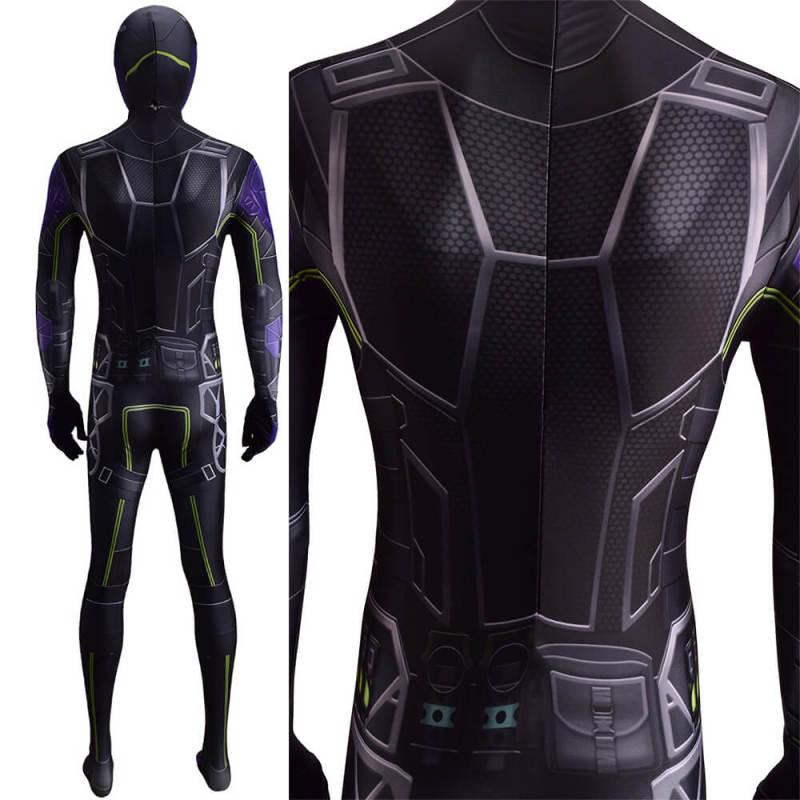 Spiderman Miles Morales PS5 Prowler Aaron Davis Cosplay Costume Adult Kids