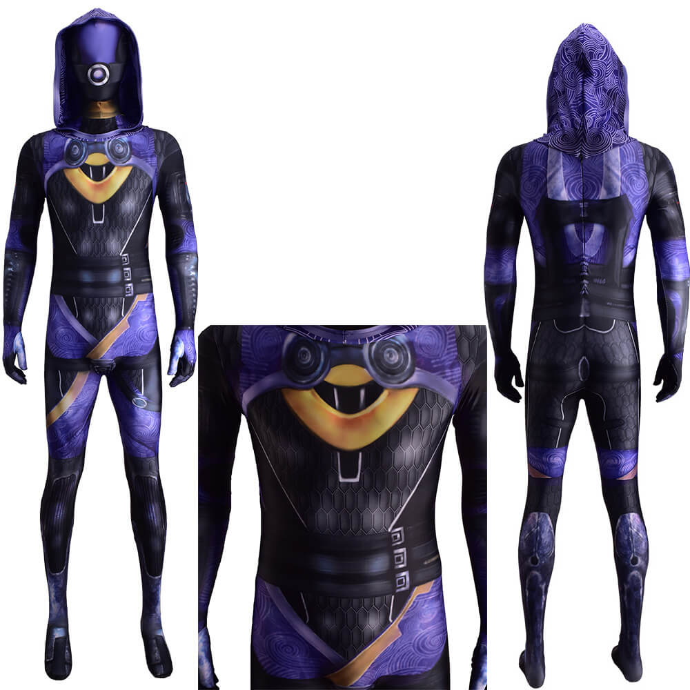 Game Mass Effect 2 Tali Zorah nar Rayya Cosplay Costume Kids