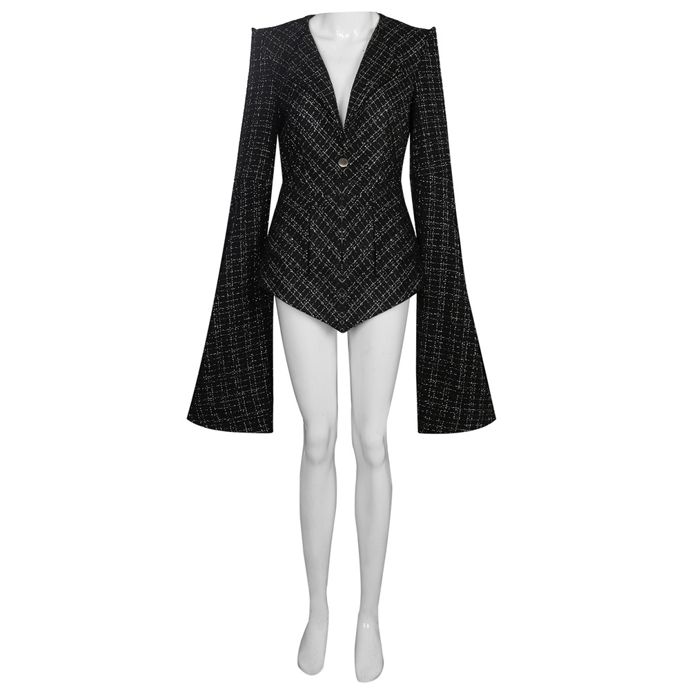 2021 Cruella De Vil Emma Stone Black Coat