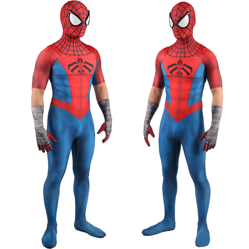 Ultimate Spider Man Cosplay Costume Adult Kids Spiderman Takerlama