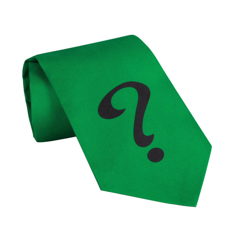 Riddler Edward Nigma Question Mark Tie Cosplay Accessory( Ready To Ship)