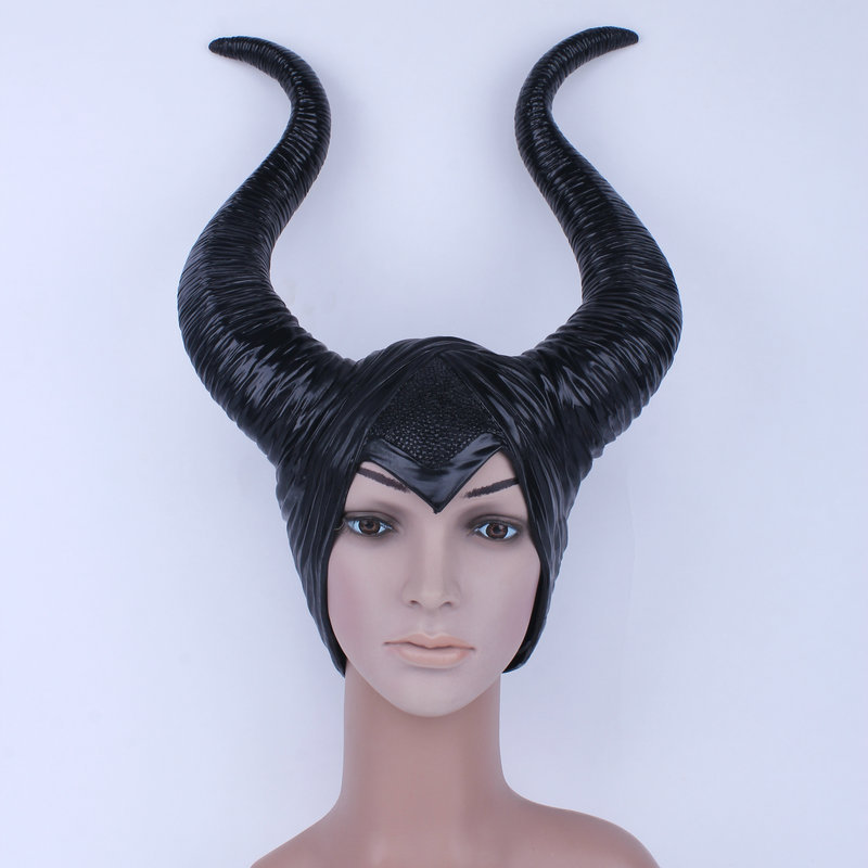 Disney Maleficent Costume Mistress of Evil Black Witch Angelina Jolie Cosplay Dress Hat Takerlama