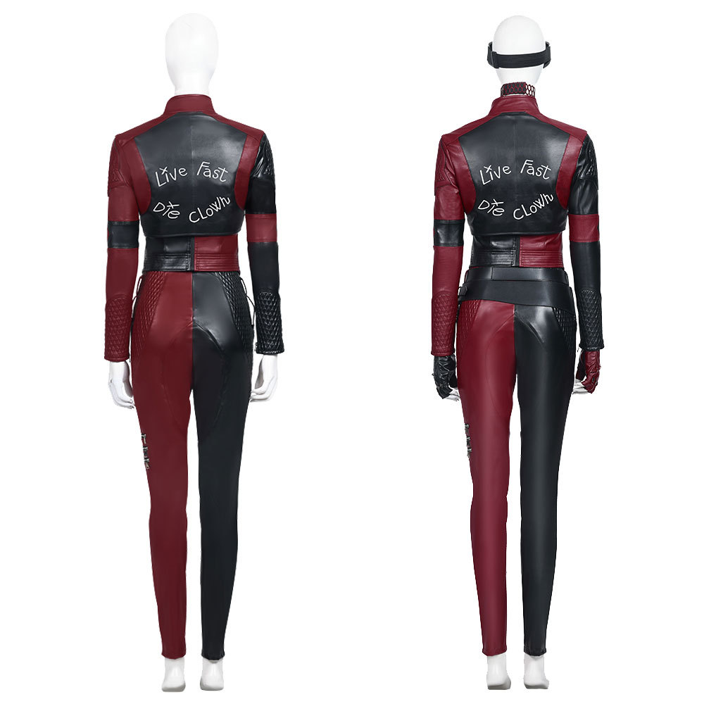 Harley Quinn Halloween Costume Leather Jacket Vest Gloves Pants The Suicide Squad 2 No Boots L XL 2XL In Stock Takerlama