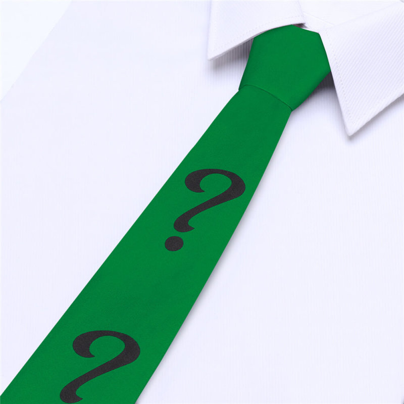 Riddler Edward Nigma Question Mark Tie Cosplay Accessory( Ready To Ship)