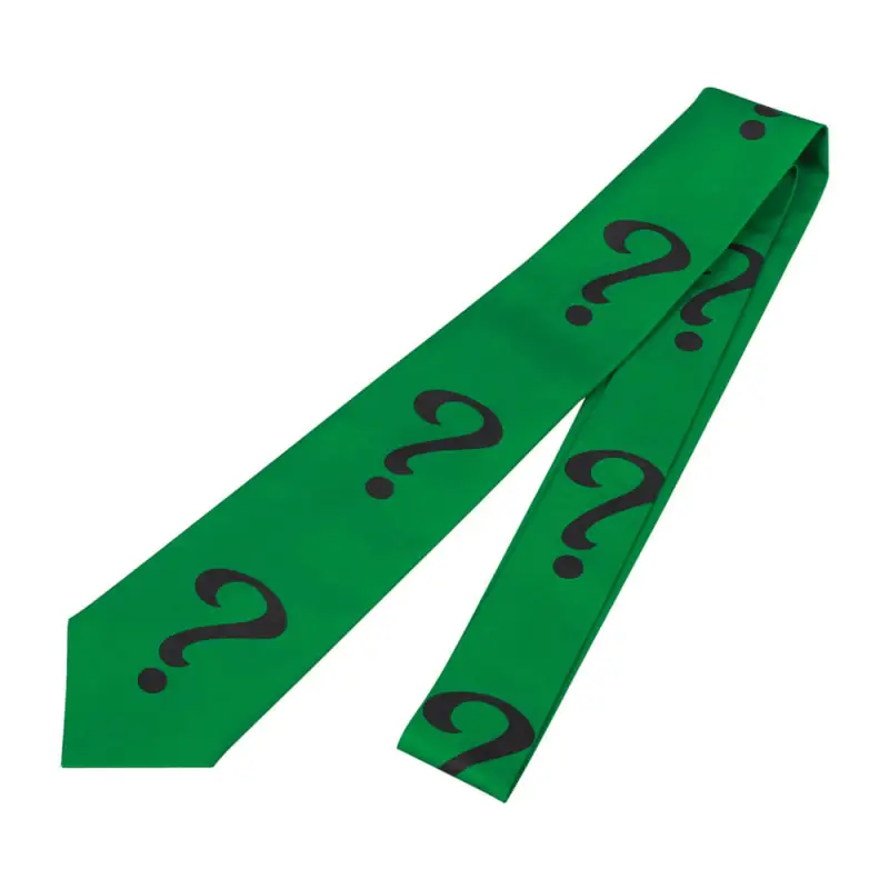 Riddler Edward Nigma Question Mark Tie Cosplay Accessory( Ready To Ship)