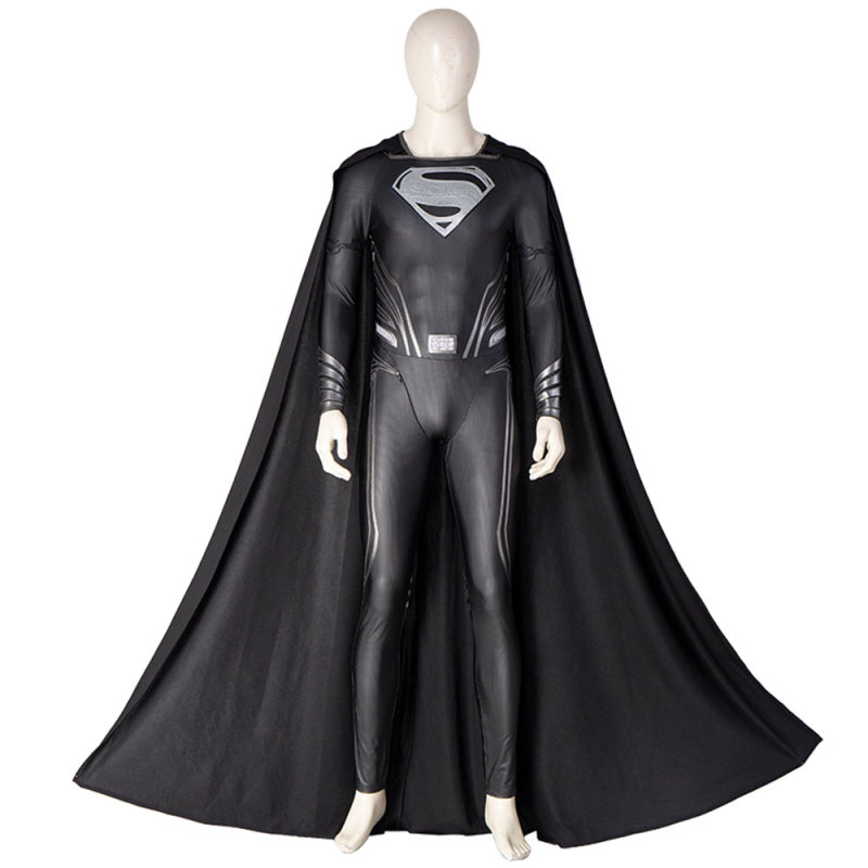 Superman Justice League Cosplay Costume Black Suit Takerlama