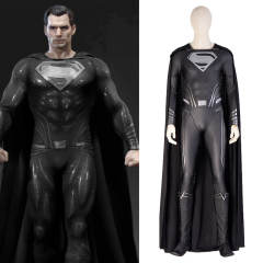 Superman Justice League Cosplay Costume Black Suit Takerlama