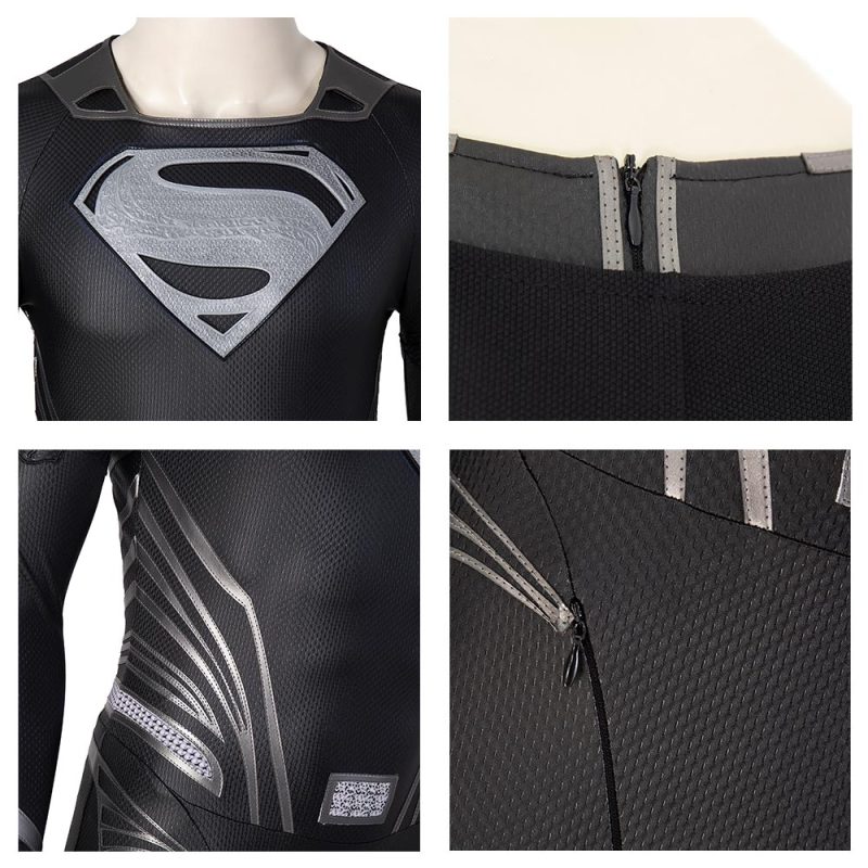 Superman Justice League Cosplay Costume Black Suit Takerlama