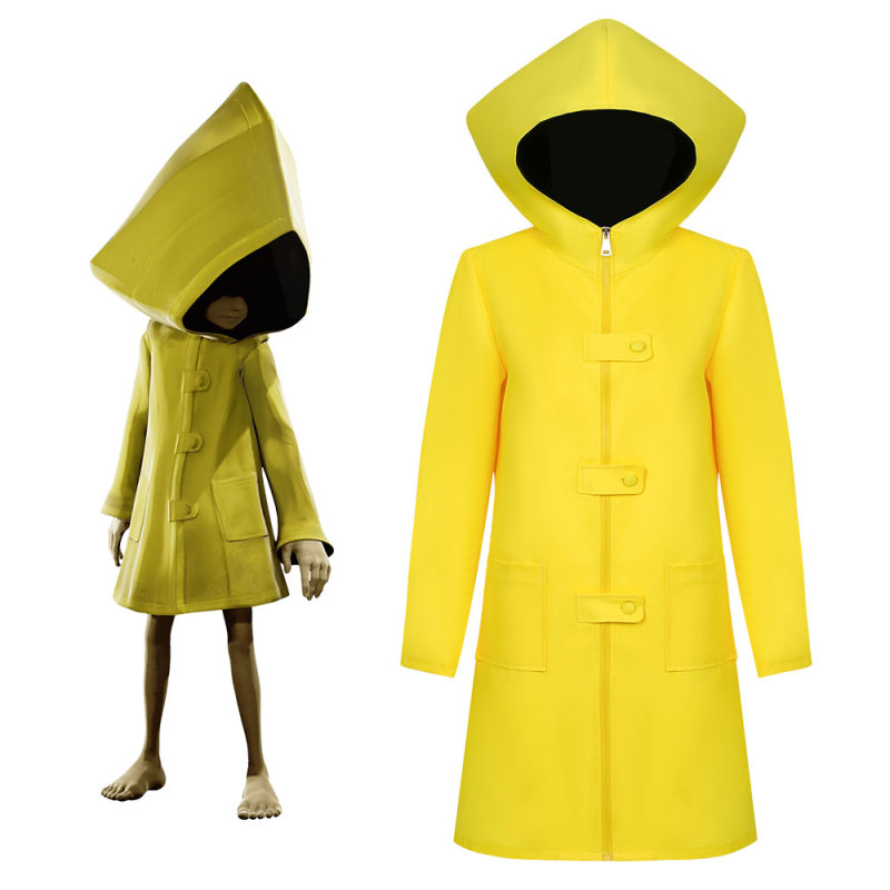 Game Little Nightmares Six Cosplay Coat Yellow