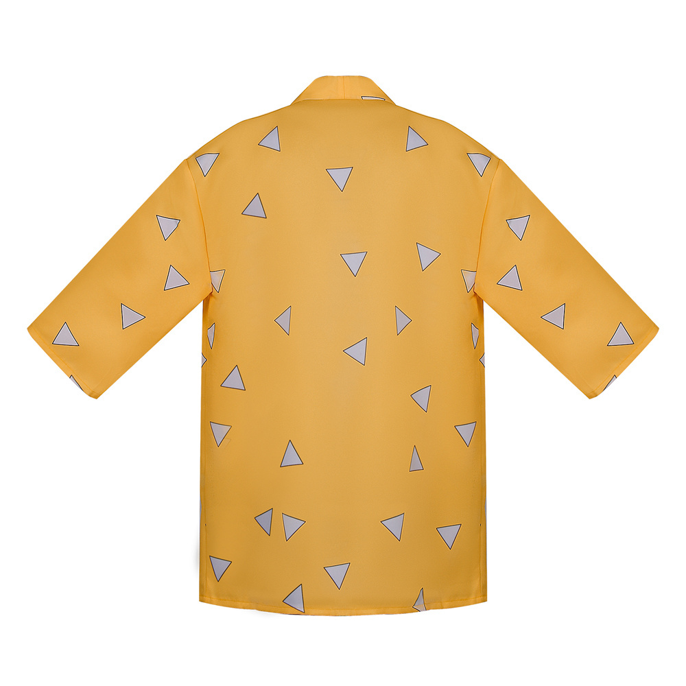 Demon Slayer Kimetsu no Yaiba Agatsuma Zenitsu Short Cloak with Accessories