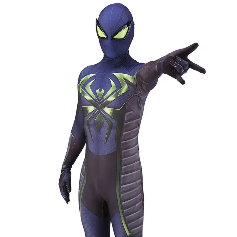 PS5 Spider-Man Miles Morales Costume Purple Reign Suit Upgrade Adult Kids