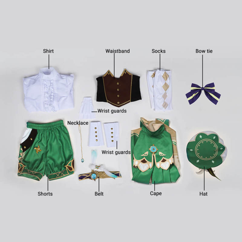 Genshin Impact Venti Cosplay Costume