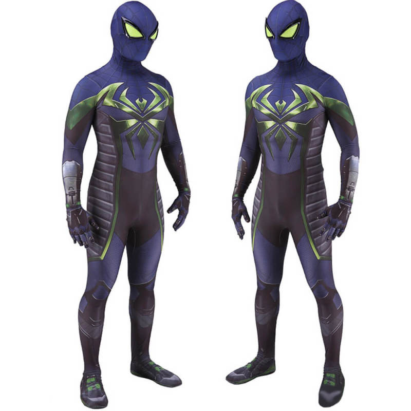 PS5 Spider-Man Miles Morales Costume Purple Reign Suit Upgrade Adult Kids