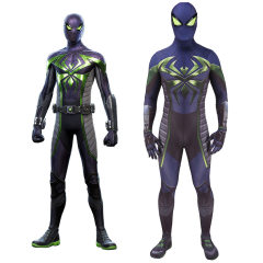 PS5 Spider-Man Miles Morales Costume Purple Reign Suit Upgrade Adult Kids