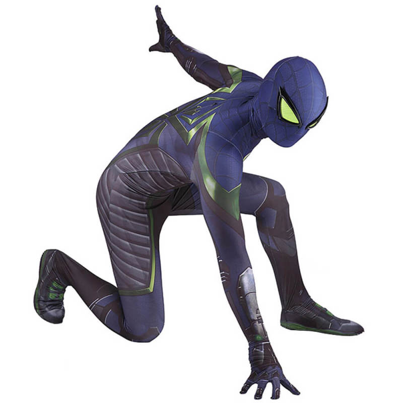 PS5 Spider-Man Miles Morales Costume Purple Reign Suit Upgrade Adult Kids