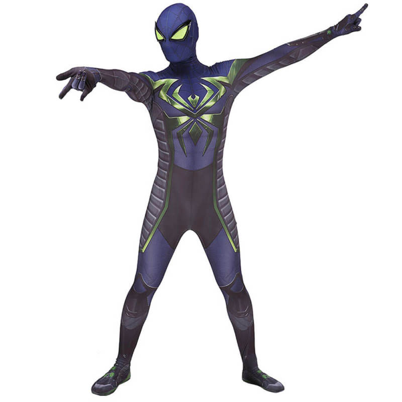 PS5 Spider-Man Miles Morales Costume Purple Reign Suit Upgrade Adult Kids